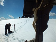 Salita primaverile sulla neve da Avolasio ( 1050 m.) alla SELLA (1450 m.) il 10 aprile 2013  - FOTOGALLERY